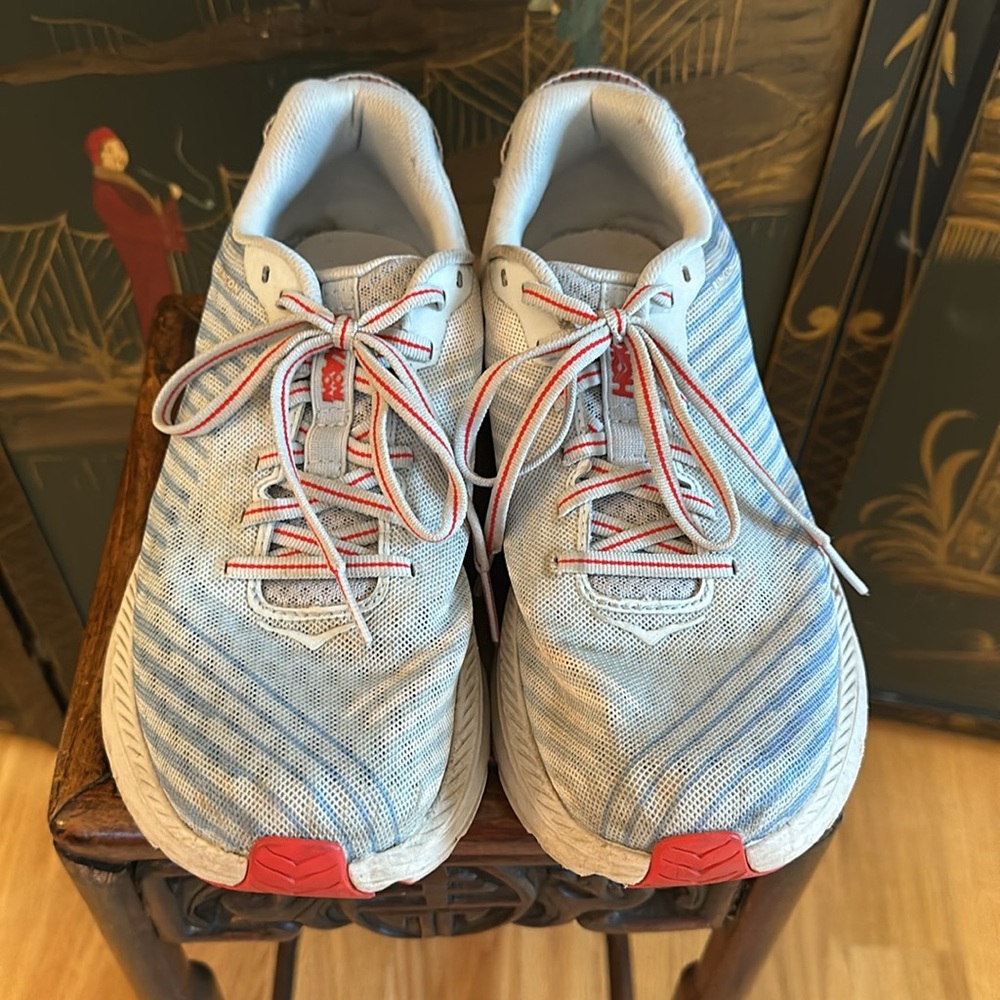 HOKA One One Womens 7.5 Running Shoe Placid Blue Plein Air Rincon 1102875 *523 - Picture 2 of 12